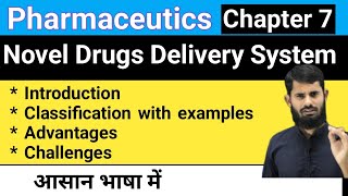 Pharmaceutics chapter 7  Novel Drug Delivery System [upl. by Obmar]