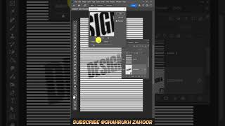 Create Stunning Halftone Lines on Text in Photoshop  Easy Tutorial shorts photoshop [upl. by Idihsar]