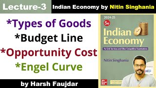 E3 Opportunity Cost Budget Line Types of Goods Giffen amp Veblen  Nitin Singhania Indian Economy [upl. by Sorci57]