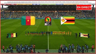 match Zimbabwe vs Cameroun en direct Éliminatoires Coupe dAfrique complet simulation Gameplay PC [upl. by Ninerb]