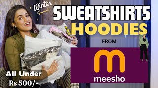 SWEATSHIRTS Haul from MEESHO💜💛  Winter collection 🧶 TyonOn  Honest Review  gimaashi [upl. by Prasad701]