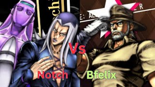 Top level set series Notch the craft Abbacchio VS Bfelix Old Joseph JOJO ASBR [upl. by Wira]