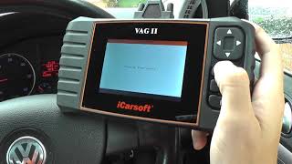 VAG II iCarsoft Diagnose amp Reset VW Audi Seat Skoda Oil Service Warning Light amp Fault Code OBD2 Rese [upl. by Rebmyt]