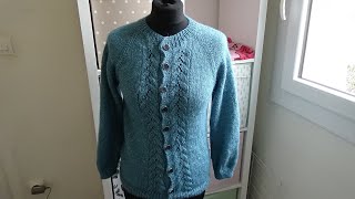 Cardigan femme top down [upl. by Josselyn871]