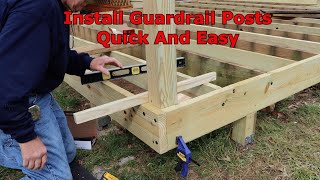 How To Install Handrail Deck Post [upl. by Gayl309]