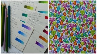 HOW TO COLOR LEAVES15 COLOR COMBINATIONS Prisma Color 150 [upl. by Armand]