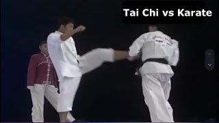 Tai Chi vs Karate Kyokushin Enshin [upl. by Lorain971]