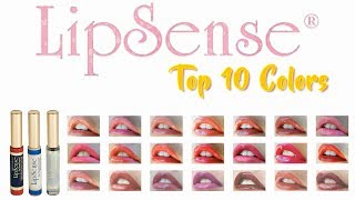 LIPSENSE COLORS ✨ Top 10 favorite LipSense colors NEW [upl. by Lanza]