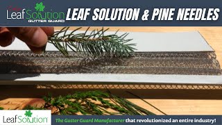 Pine Needles and Leaf Solution Gutter Guards  Micro Mesh Gutter Guards [upl. by Ardied]