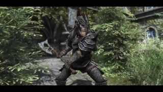 TES V Skyrim Retexture  aMidianBorn Orcish Armor and Weapons HD 1080p [upl. by Gatias]