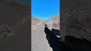 VOLCANO SCIENCE Valley Margin with 1736 Tholeiite Valley Fill on Lanzarote lava volcano geology [upl. by Ahsenak]