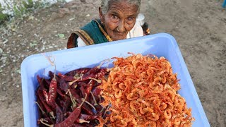 Traditional Royyala Karam  Spicy Shrimp Powder Recipe By Granny Mastanamma [upl. by Obadias]