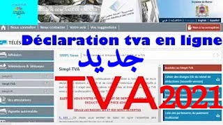 Declaration TVA Mode EDI MAROC 2021 [upl. by Dominic]