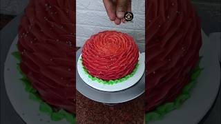 Rose flower cake making cake cakedecorating cakedesign cakedecoration cakeideas creativecakes [upl. by Oryaj]