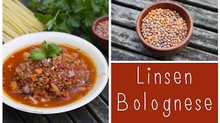 LinsenBolognese Proteinreich und lecker  vegan [upl. by Naleag]