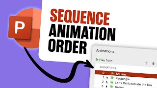 How to Sequence the Animation Order in PowerPoint [upl. by Ogawa863]