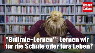 quotBulimieLernenquot Lernen wir nur für die Schule  kronetv NEWS [upl. by Yentuoc958]