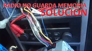 Radio no guarda memoria SOLUCIONES  AreaCustom [upl. by Pegg]