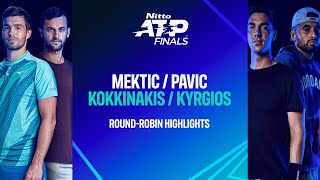 MekticPavic vs KokkinakisKyrgios  Nitto ATP Finals [upl. by Halludba749]