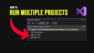 Visual Studio Tip 24  How to Run Multiple Projects at Once [upl. by Togram]