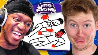 Sidemen Gartic Phone but its YouTube Boxing Reaction [upl. by Eetsirk445]