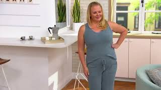 Barefoot Dreams CozyChic Ultra Lite Ribbed Lounge Set on QVC [upl. by Cirtemed594]