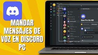 Cómo MANDAR Mensajes De Voz En DISCORD PC  Enviar Audios En Discord PC [upl. by Kesley]