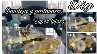 DIY cómo hacer PORTAVASOS DE RESINA EPÓXICA FÁCIL PASO A PASO  El Blog De Nelu [upl. by Akemak]