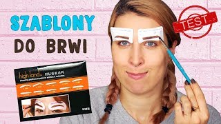 ♦ WTF Test szablonów do brwi 😂Czy to działa ♦ Agnieszka Grzelak Beauty [upl. by Ahsinik520]