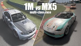 BMW 1M Cup at Watkins Glen Short Circuit  Full Multiclass Race  Assetto Corsa [upl. by Aiderfla]