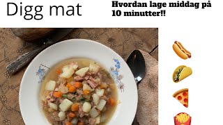 Hvordan lage enkel middag til hele familien på 8 minutter [upl. by Willman986]