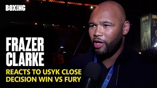 Frazer Clarke Reacts To Oleksandr Usyk Close Decision Win vs Fury [upl. by Inalawi327]