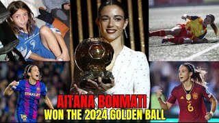 BREAKING Barcelona Aitana Bonmati wins the Womens Golden Ball for the second year in a row [upl. by Iramohs38]