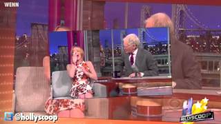 LINDSAY LOHAN LAUGHS OFF REHAB THEN CRIES ON LETTERMAN [upl. by Wiltz]