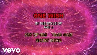 Ray J  One Wish Karaoke [upl. by Anoet]