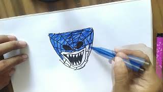 HAGI WAGI SPIDER MAN drawing for kids  how to draw HAGI WAGI [upl. by Iruyas336]