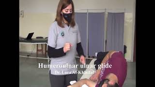 Humeroulnar ulnar glide [upl. by Hcnarb]