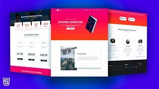 How to Make Complete Responsive Website Using BootstrapHTMLCSS [upl. by Auhsohey439]