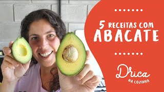 5 receitas incríveis com ABACATE [upl. by Weinstein]