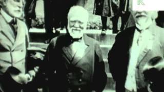 Turn of the Century Footage of Andrew Carnegie Industrialist [upl. by Edyth]