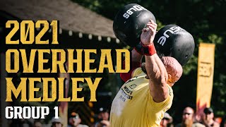 Overhead Medley  2021 Worlds Strongest Man  Group One [upl. by Arec]