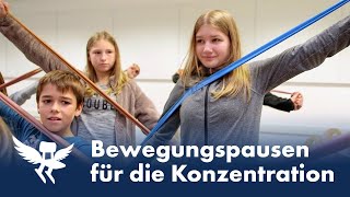 Bewegte Schule Konzentration durch Springen Rennen Kräfte messen [upl. by Harbert]