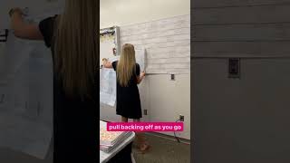 Tips for Applying Self Adhesive Wallpaper to Classroom [upl. by Yngad737]