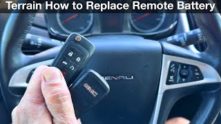 2011  2016 GMC Terrain How to replace the remote key fob battery [upl. by Maze]