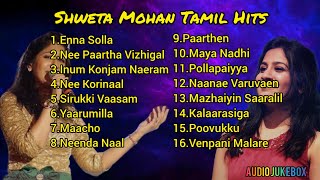 Shweta Mohan Tamil Hits  Melody Hits  Shweta Mohan Tamil Playlist  Audio Jukebox [upl. by Aicilyt334]