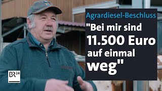 Agrardiesel und KfzSteuer Steuerbegünstigungen für Landwirte fallen weg  Abendschau  BR24 [upl. by Aserat]