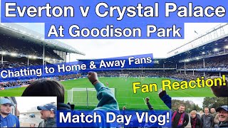 EVERTON V CRYSTAL PALACE  GOODISON PARK  MATCH VLOG [upl. by Amhsirak33]