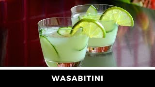 WASABITINI cocktail recipe Add a little heat to your martini [upl. by Treble]