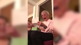 Grandma Loses It When Family Gets Her Concert Tickets To See Charlie Puth [upl. by Ybeloc447]