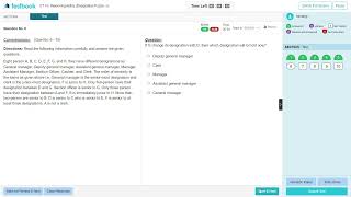 SBI POCLERK  DESIGNATION PUZZLE  CHAPTERWISE TEST  REASONING [upl. by Alverson449]